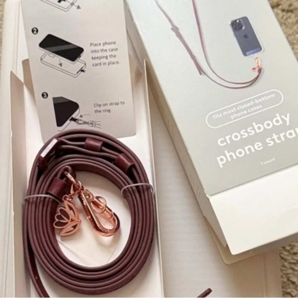 NWT Target Heyday Crossbody Phone Strap - Maroon